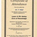 UK laser safety certificate
